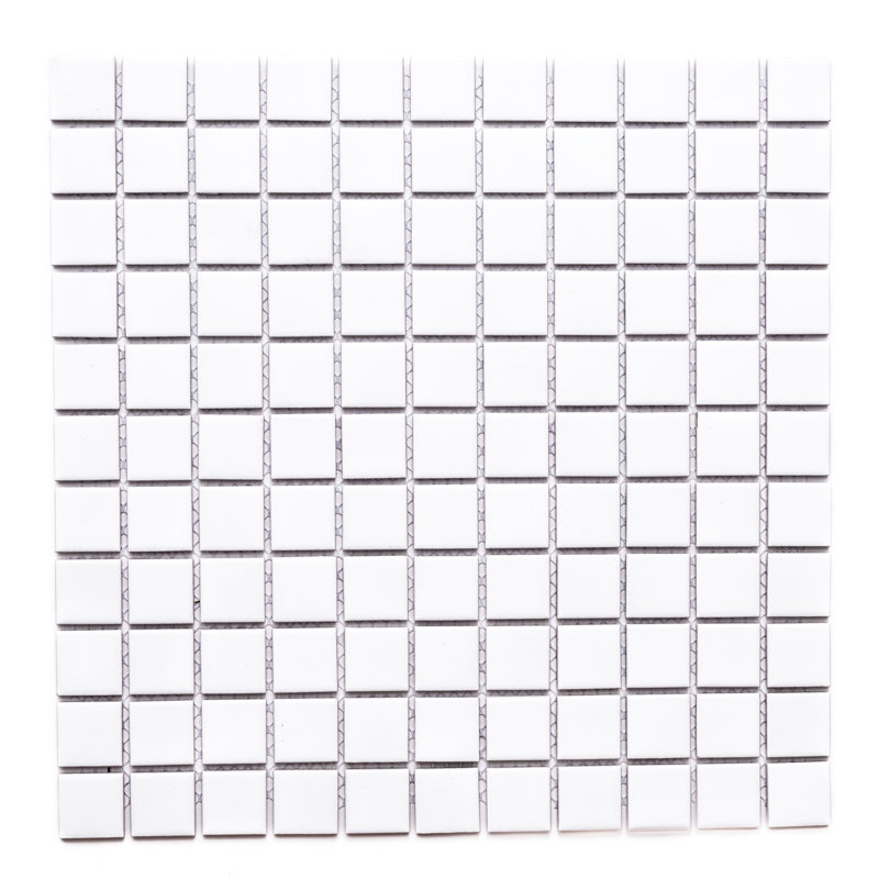 Cube 12" x 12" Porcelain Grid Mosaic Wall Tile