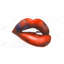 Beautiful Red Mouth Print On Canvas-98694348