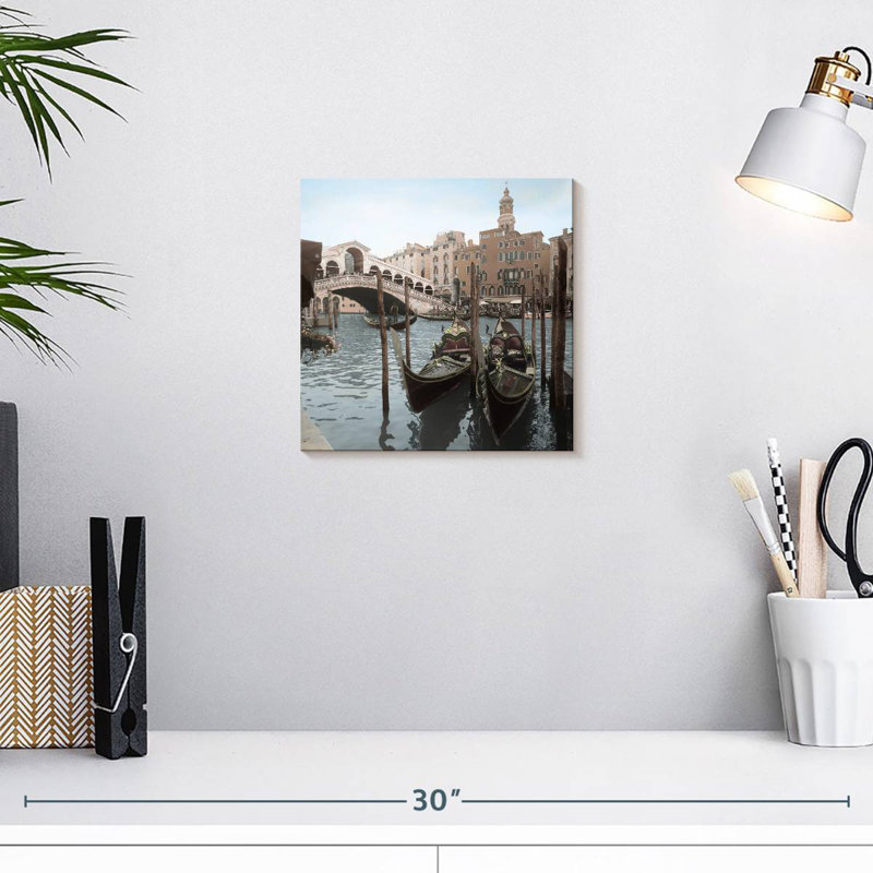 Mehar Rialto Bridge Gondolas, 10" H x 10" W