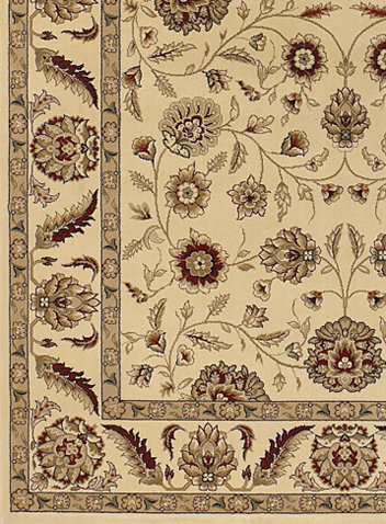 Tapis d'intérieur brun clair en polypropylène Campagne, Rectangle 5 pi 3 po x 7 pi 4 po