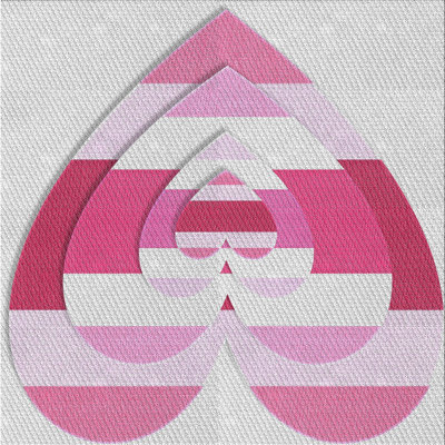 Tapis décoratif rose