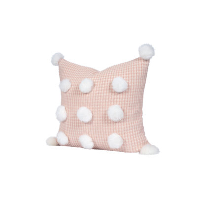 Pom-poms Reversible Throw Pillow