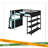Full Size Gaming Loft Bed With Desk, Shelves & LED Lights-1791716443