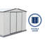 Abri de rangement en métal galvanisé résistant aux intempéries l 12 pi x P 10 pi Absco Surfmist-111668629