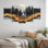 Paysage de forêt hivernale avec rivière en cristal II - forêt, décoration murale - art mural traditionnel