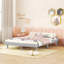 Structure de lit plateforme double pleine grandeur moderne, gris-1228199535-1250802336