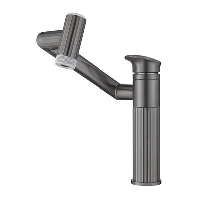 Lefton Rotatable Bathroom Faucet With Temperature Display In Fahrenheit, Single Hole Vanity Sink Faucet With 2 Water Modes For Bathroom And Laundry Room, Bf2208-pro