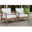 Chaise de patio avec coussins Akiva