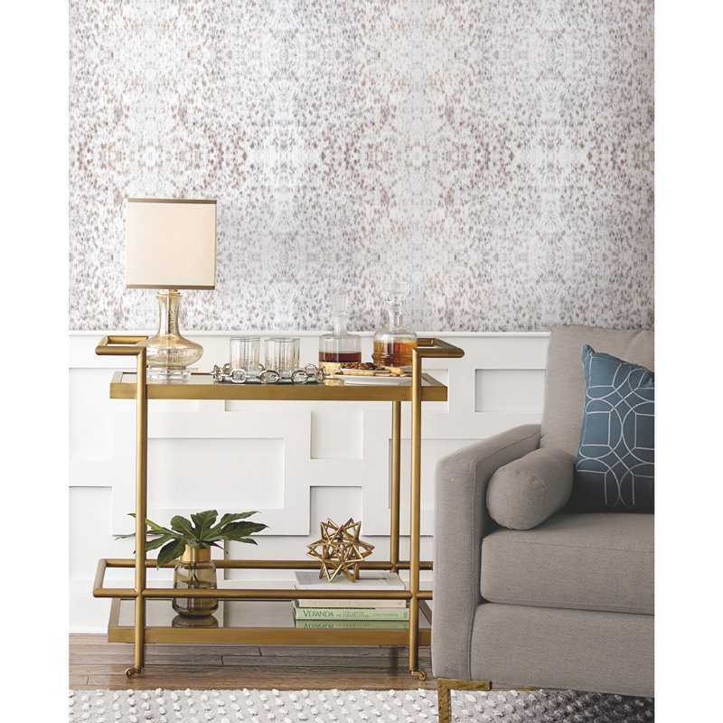 SAS Equestrian Animal Print Peel & Stick Wallpaper Roll, Tan