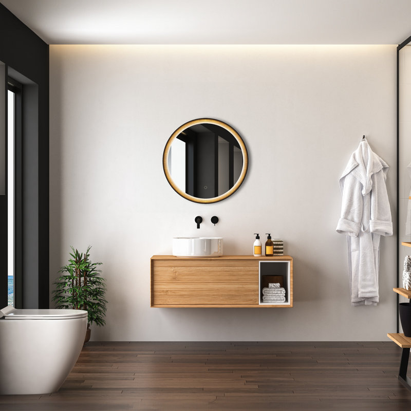 Miroir de salle de bain lumineux glam Kenyatta