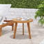 Table d'appoint ronde en acacia