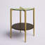 Table de bout en verre avec rangement Otto-1790963298