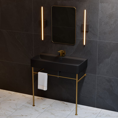 Claire Ceramic Console Sink Basin
