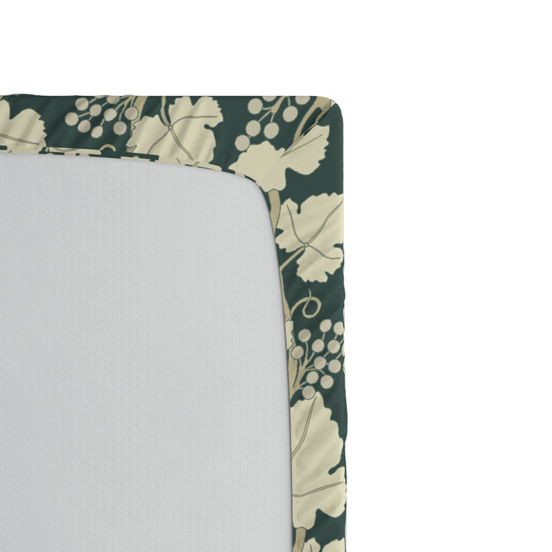 Microfiber Floral Fitted Sheet, Full/Double Fitted Sheet