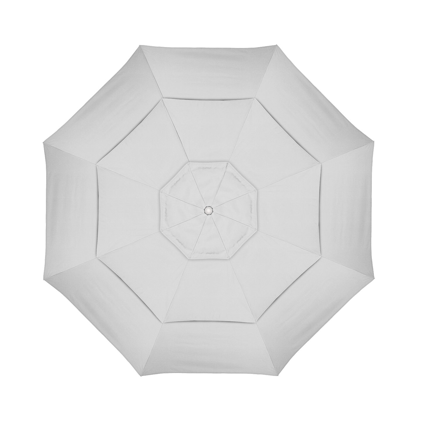 Broadmeade 11' Sunbrella® Umbrella, Matted White, Canvas Granite Sunbrella® Canvas