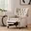 Canapé inclinable manuel robuste capitonné à boutons, siège de cinéma maison, fauteuil inclinable à dossier inclinable avec dossier à rivets et fauteuil décoratif décoratif pour le salon