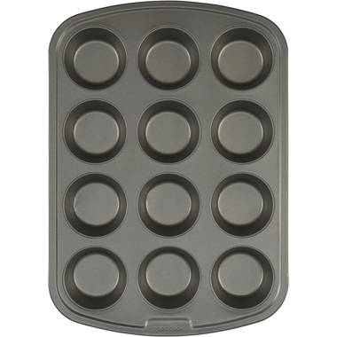 Circulon 12-Cup Gray Nonstick Bakeware Muffin Pan