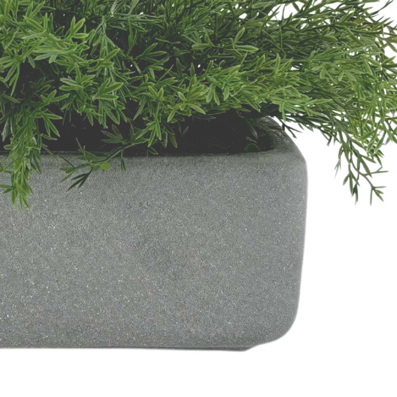 Asperge en céramique rectangulaire gris sableux, Gris sable
