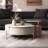 Adjustable creative simple rock plate tea table