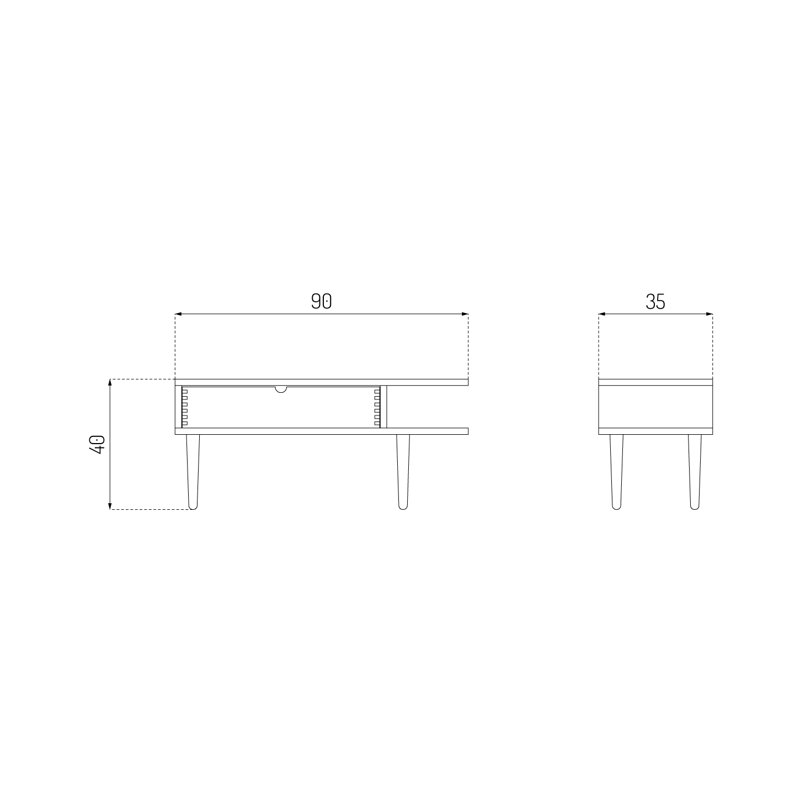 F24 Solid Wood Storage Bench, 15.75" H x 57.09" W x 17.72" D