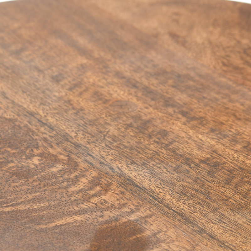 Berns Solid Wood End Table, Walnut