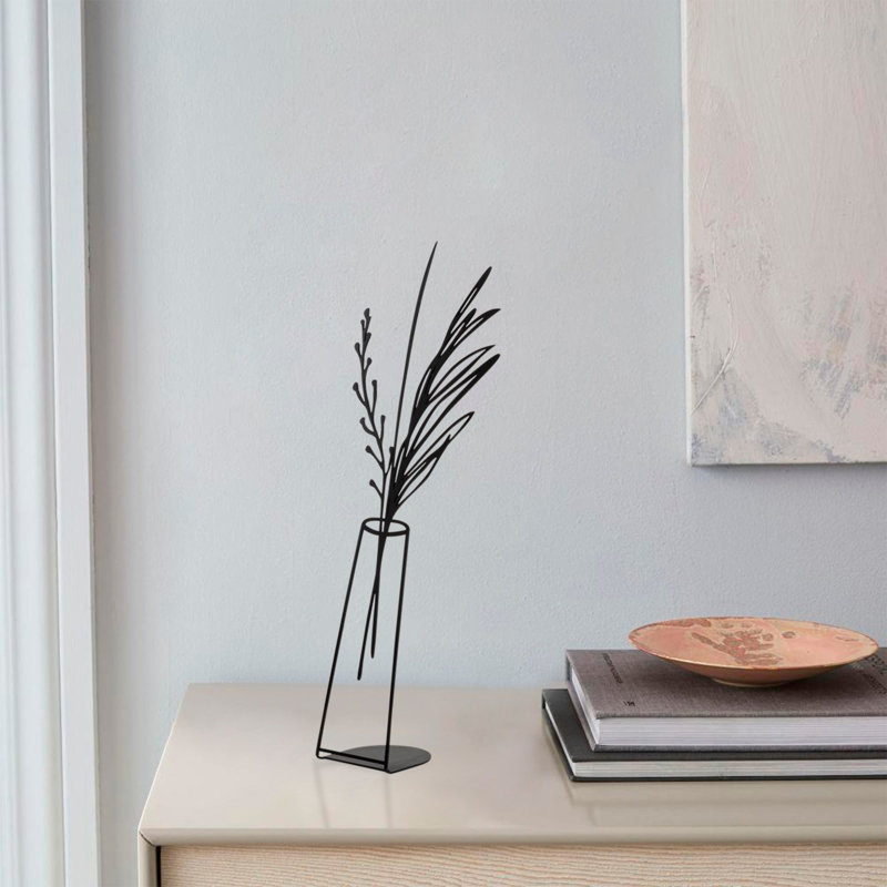 Elegant Black Decorative Object, 7.5 x 19.7 inches | 100% Metal Construction, Thickness: 0.06 inches | Stylish Home Accent for Modern Decor, Durable & Eye-Catching Design for Any Space