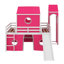 Lit mezzanine double avec tour-1181027167