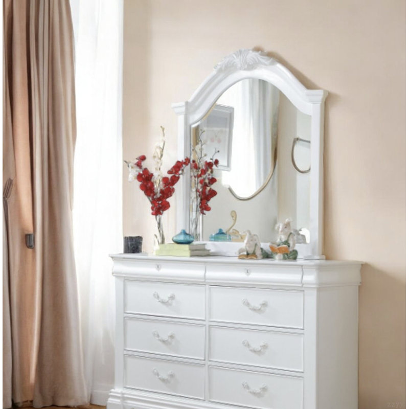 Estrella White Finish Mirror