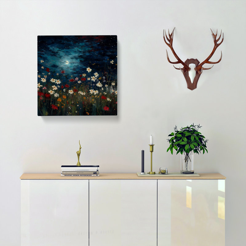 Cosmos Post-Impressionism - Wrapped Canvas, 50cm H x 50cm W x 3cm D
