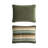 Eddie Bauer Solid Plush Frost Stripe Green Reversible Quilt Set-135795532