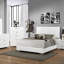 Commode et commode blanches ultrabrillantes
