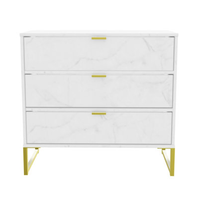 Fully Assembled Ajayah 3 Drawer 76Cm W Chest of Drawers