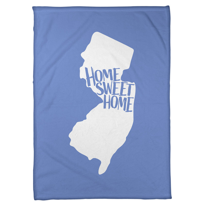 Jeté polaire new jersey the home, l 62,5 po x L 82,5 po, bleu