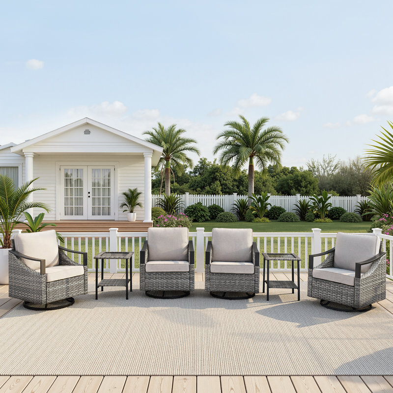 Ensemble de chaises avec accoudoirs modernes en fer toutes saisons avec table d'appoint, Beige