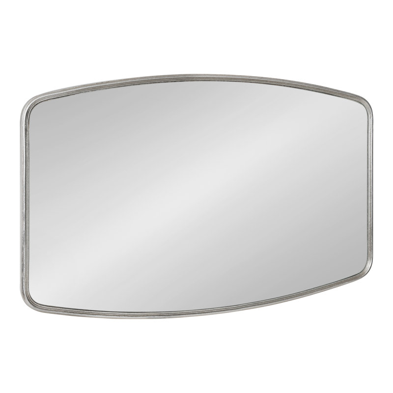 Creason Wood Rectangle Mirror, 20" x 32", Silver