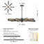 Lustre spoutnik industriel moderne 34 "