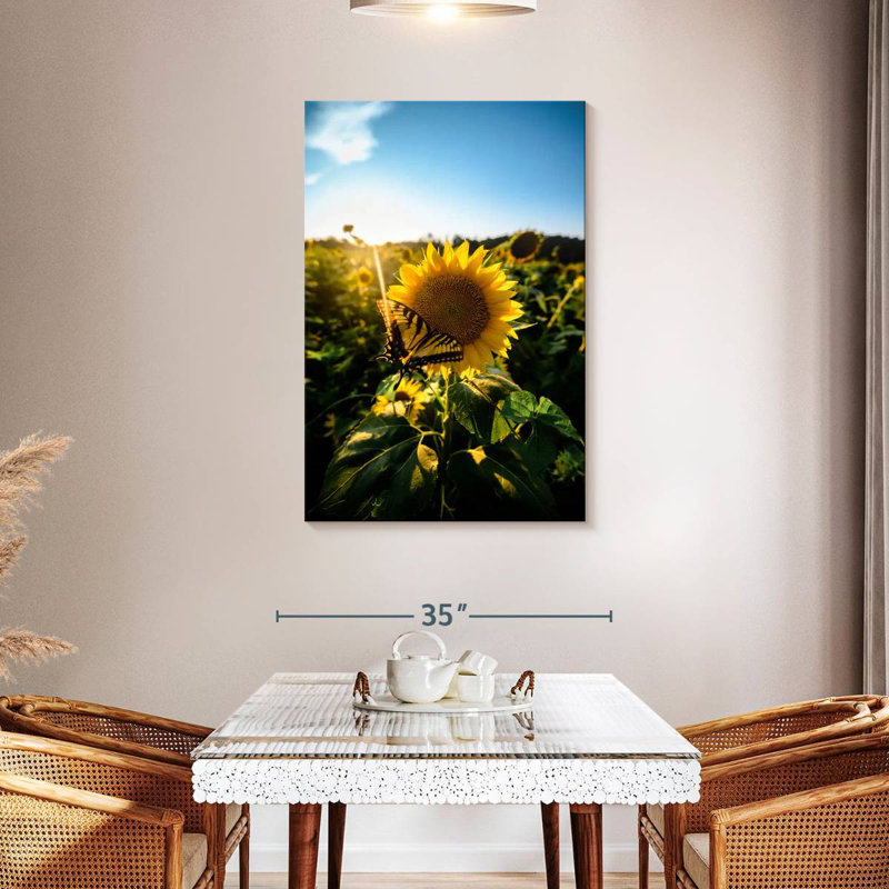 Harnek tournesol amour, H 45 po x l 30 po