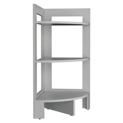 3-Tier Shelf Side Table Sofa Table, End Table With Tray