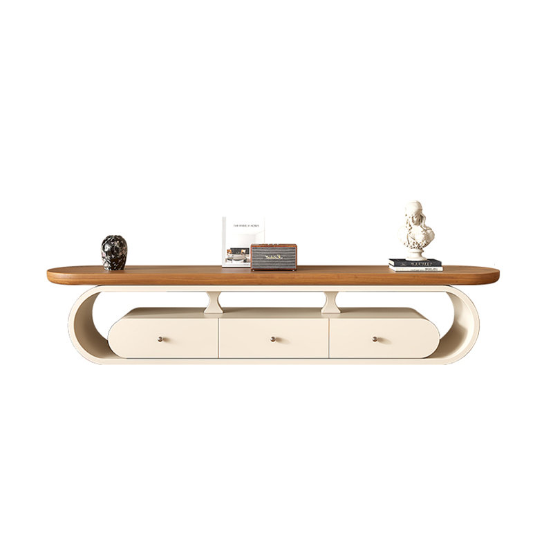 Meuble télé American Style Creative, Brun/crème, L 94,49 po
