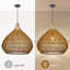 Luminaire suspendu en rotin pour îlot de cuisine-1817473682