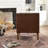 30.5'' W Top-grain Genuine Leather Upholstered Armchair-1765020401