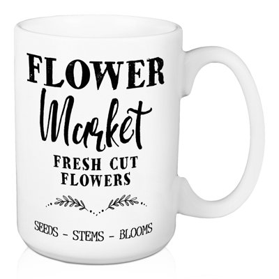 Grande tasse à café floral market Laisha