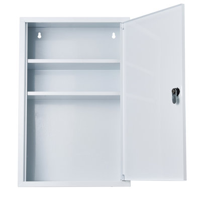 Armoire de premiers soins à 3 tablettes avec 1000 fournitures, fixation murale, acier rouille, preuve, classe A 2015, boîte blanche en métal de qualité professionnelle et trousse de secours en métal