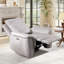 Ensemble de salon inclinable 3 pièces en cuir synthétique respirant - 2 fauteuils inclinables, causeuse avec chargement USB-1477226201