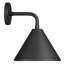 Applique murale d'extérieur 1 lumière noire texturée avec abat-jour en aluminium noir Ebington Designs Covington-1709993512