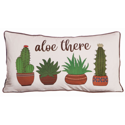 Carstens, Inc. Aloe There Pillow 14" x 26"