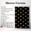 Rideau de douche standard 1 pièce Gold Grace-635455023