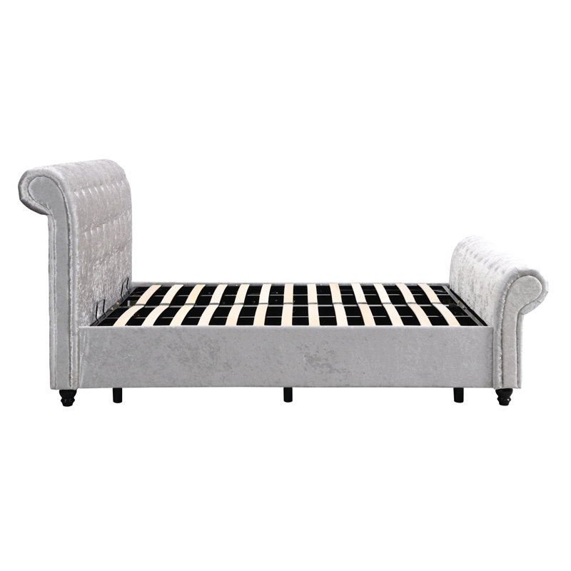 Grand lit de rangement tapissier Hartfried