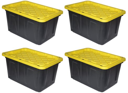 Rebrilliant 4 Piece Plastic Tubs & Totes & Reviews | Wayfair