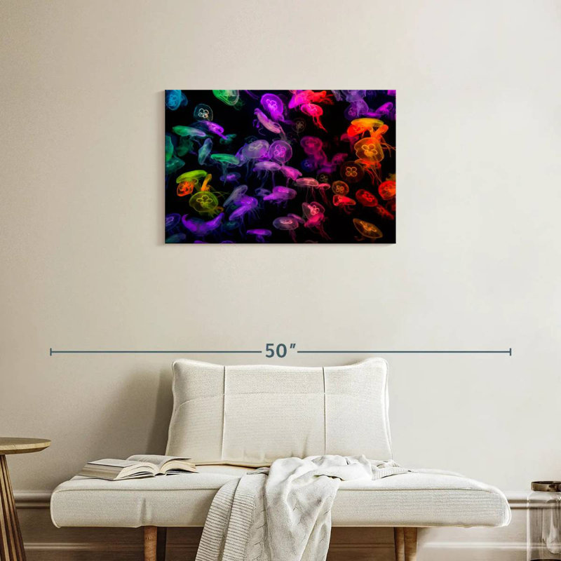 Brampt Colorful Jellyfish, 20" H x 30" W